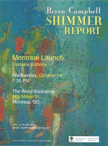 SHIMMER REPORT Montreal launch POSTER